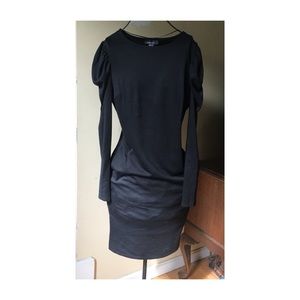 Long sleeve black dress